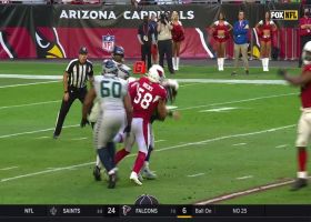 Jalen Thompson gets under Wilson's pass for INT