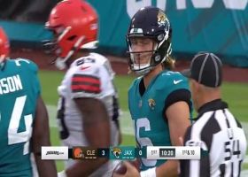Browns strip-sack Trevor Lawrence on QB's first snap