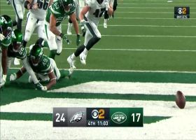Jets DBs combine for TD-saving takeaway, touchback