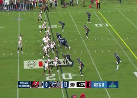 Ola Adeniyi nearly forces Titans takeaway with strip-sack on Trask