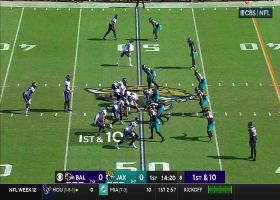 Lamar Jackson's would-be 50-yard TD pass just out of Robinson's reach