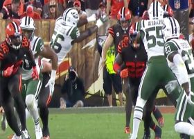 Pierre-Louis blocks punt, Jets gain possession in Browns territory