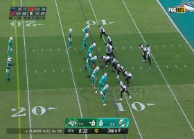 Flacco showcases elite ball placement on 11-yard pass to Garrett Wilson