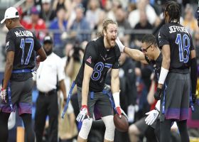 Geno Smith, T.J. Hockenson go length of field for big-time NFC TD in flag football game
