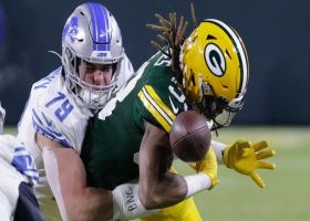 John Cominsky pops football free from Aaron Jones for Will Harris' key takeaway