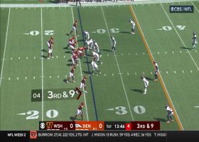 Sam Howell slings 18-yard laser to Dotson on third down
