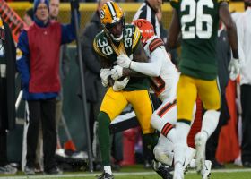 Chandon Sullivan plucks Mayfield's high throw for Packers' second INT of game
