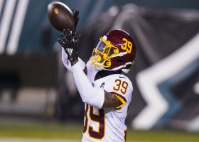 Jeremy Reaves hauls in Nate Sudfeld's errant deep ball for INT