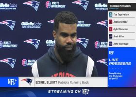 Ezekiel Elliott talks to media about facing Dallas in Week 4