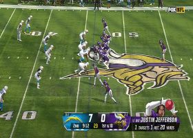 Cousins throws laser to Jefferson for 34 yards