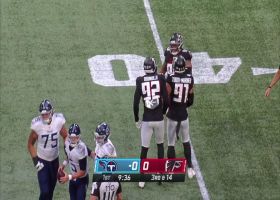 Jonathan Bullard corrals Logan Woodside for third-and-long sack