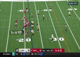 Nico Collins bursts downfield via 42-yard catch and run late in first half