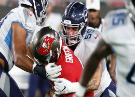 John Simon shows motor on strip-sack of Ryan Griffin
