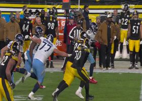 Levis' 23-yard completion to Henry comes as QB takes big hit from Highsmith