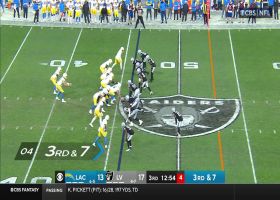Herbert delivers 15-yard tight-window laser to Palmer