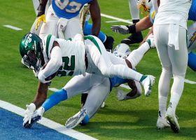 La'Mical Perine skips into end zone for TD No. 2 in 2020