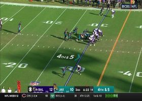 Jags superb effort on punt coverage pins Ravens at their own 2-yard line