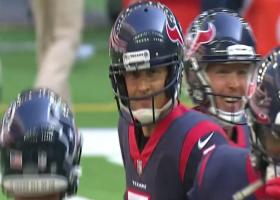 Ka'imi Fairbairn launches 61-yard FG to end the half