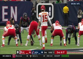 Tremon Smith's double-leg tackle jars ball from Smith-Schuster for Texans' takeaway