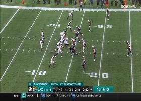 Lawrence evades pressure to find Jones Jr. for 22-yard connection