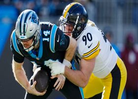 T.J. Watt's relentless pressure off edge results in 9-yard sack