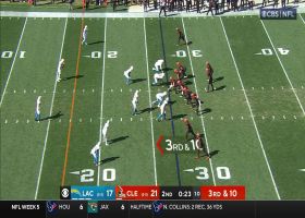 J.C. Jackson bats away Cooper's attempted catch with authority