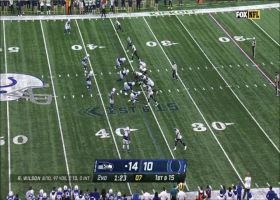 Russell Wilson can't escape Khari Willis, Colts on 10-yard sack