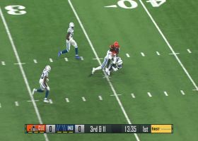 Gilbert climbs the pocket to deliver third-down strike to Montgomery
