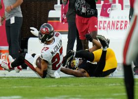 Can't-Miss Play: Bucs rookie Zyon McCollum leaps to intercept Trubisky's DEEP launch