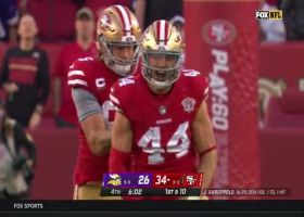Kyle Juszczyk gets downtown for 26-yard catch