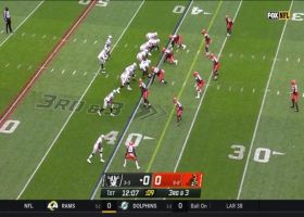 Carr climbs the pocket for needle-threading third-down dart