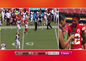 Chris Oladokun scrambles in circle to find space for 16-yard gain