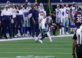 Jonathan Owens jumps Ben DiNucci's pass for diving INT