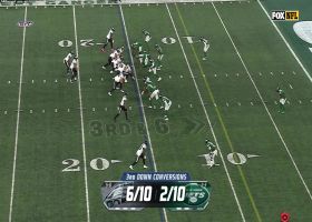 Bryce Huff's second sack of Hurts forces Eagles into FG try