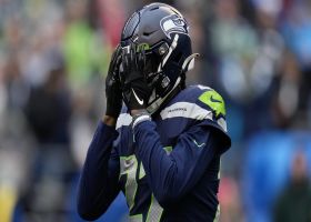 Tariq Woolen bats away Darnold's would-be 38-yard TD pass to Moore