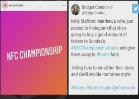 Kelly Stafford giving away NFC championship tickets