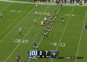 Renfrow's first catch goes for 19 yards and get Raiders in red zone