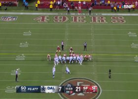Brandon Aubrey drills 50-yard FG to cut Cowboys' deficit to 11 points