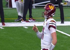 Will Harris' diving effort pays off with tip-drill INT