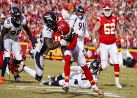 Skyy Moore's tackle-breaking ability on full display during 18-yard catch and run into red zone