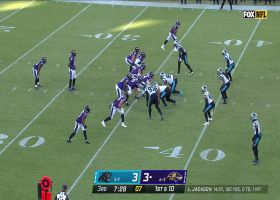 Demarcus Robinson's foot placement couldn't be better on toe-tap catch of 20 yards