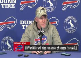 Sean McDermott discusses Von Miller's torn-ACL diagnosis with media