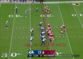 Conner rewards Cardinals' fourth-down gamble from own territory with chain-moving run