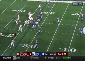 Howell's 15-yard frozen rope hits McLaurin along sideline