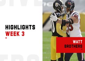 Every play made by the Watt brothers in Texans-Steelers | Week 3