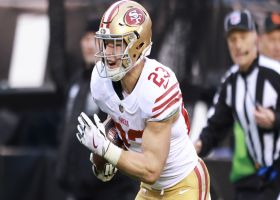 Christian McCaffrey darts through blockers for 9-yard gain via screen play
