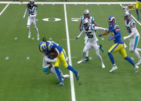 Darrell Henderson's truck stick sends defender to turf on 16-yard run