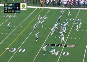 Nathan Cottrell corkscrews out of would-be tackle for first down