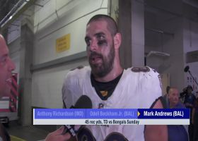 Mark Andrews reacts to Ravens Week 2 win vs. Bengals