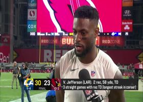 Van Jefferson reacts to short-handed 'MNF' road win over Cardinals